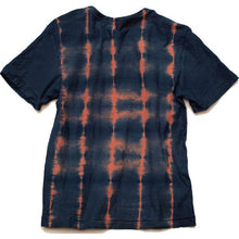 Load image into Gallery viewer, Shibori Tie-Dyed Loop Wheel Organic Cotton T-shirt Short slv “Scales”