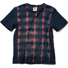 Load image into Gallery viewer, Shibori Tie-Dyed Loop Wheel Organic Cotton T-shirt Short slv “Scales”