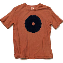 Load image into Gallery viewer, Shibori Tie-Dyed Loop Wheel Organic Cotton T-shirt Short slv “One Eyed”