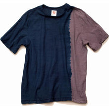 Load image into Gallery viewer, Shibori Tie-Dyed Loop Wheel Organic Cotton T-shirt Short slv “Unbalanced”