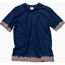 Load image into Gallery viewer, Shibori Tie-Dyed Loop Wheel Organic Cotton T-shirt Short slv “Edge”