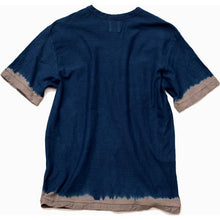 Load image into Gallery viewer, Shibori Tie-Dyed Loop Wheel Organic Cotton T-shirt Short slv “Edge”