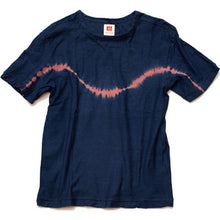 Load image into Gallery viewer, Shibori Tie-Dyed Loop Wheel Organic Cotton T-shirt Short slv “Wavelength”