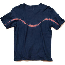 Load image into Gallery viewer, Shibori Tie-Dyed Loop Wheel Organic Cotton T-shirt Short slv “Wavelength”