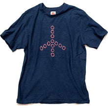 Load image into Gallery viewer, Shibori Tie-Dyed Loop Wheel Organic Cotton T-shirt Short slv “Peacemark”