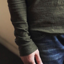Load image into Gallery viewer, Men's Henley Neck Long Sleeve