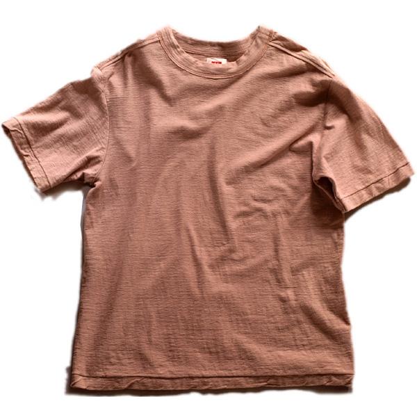 Plain Color Loop Wheel Organic Cotton T-shirts Haizakura-iro Short sleeve / Long sleeve