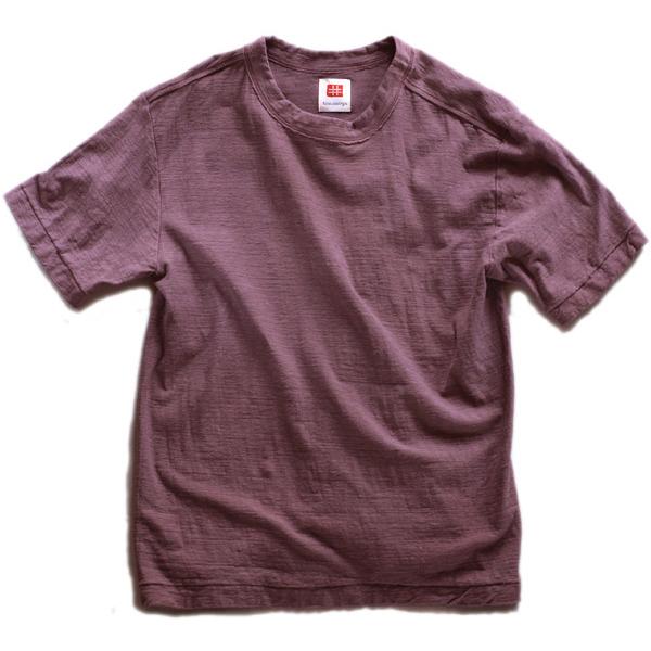 Plain Color Loop Wheel Organic Cotton T-shirts Ebizome-iro Short sleeve / Long sleeve