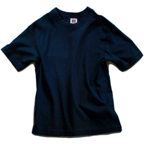 Plain Color Loop Wheel Organic Cotton T-shirts Tetsukon-iro Short sleeve / Long sleeve