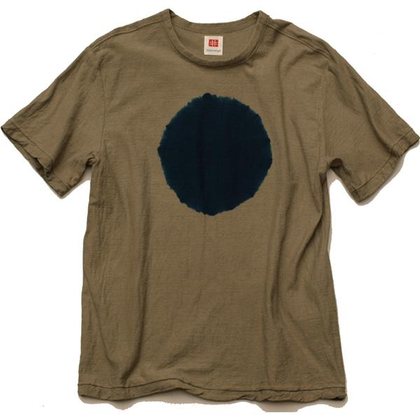 Shibori Tie-Dyed Loop Wheel Organic Cotton T-shirt Short slv “Maru”