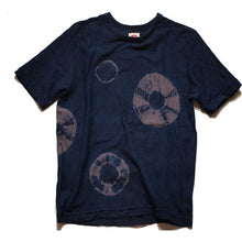 Load image into Gallery viewer, Shibori Tie-Dyed Loop Wheel Organic Cotton T-shirt Short slv “Too Much”
