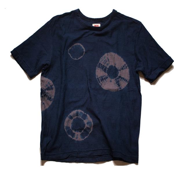 Shibori Tie-Dyed Loop Wheel Organic Cotton T-shirt Short slv “Too Much”