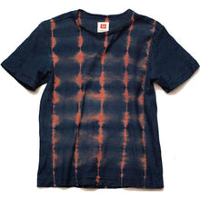 Load image into Gallery viewer, Shibori Tie-Dyed Loop Wheel Organic Cotton T-shirt Short slv “Scales”
