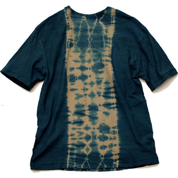 Shibori Tie-Dyed Loop Wheel Organic Cotton T-shirt Short slv