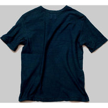 Load image into Gallery viewer, Shibori Tie-Dyed Loop Wheel Organic Cotton T-shirt Short slv “Negative Circle”
