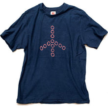Load image into Gallery viewer, Shibori Tie-Dyed Loop Wheel Organic Cotton T-shirt Short slv “Peacemark”
