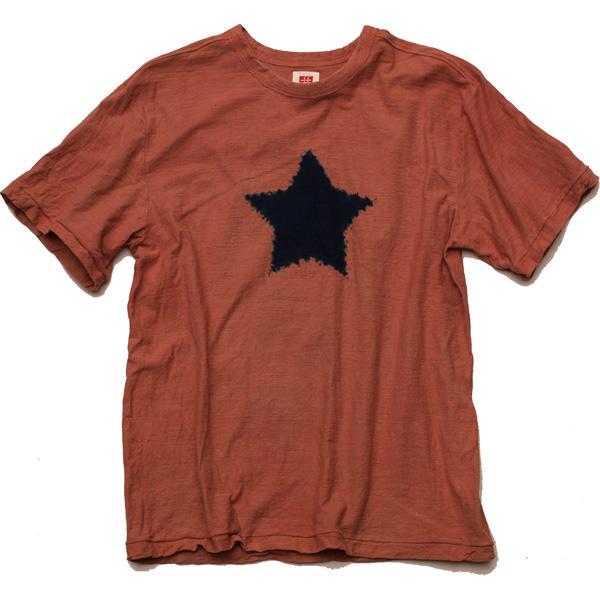Shibori Tie-Dyed Loop Wheel Organic Cotton T-shirt Short slv “Star”