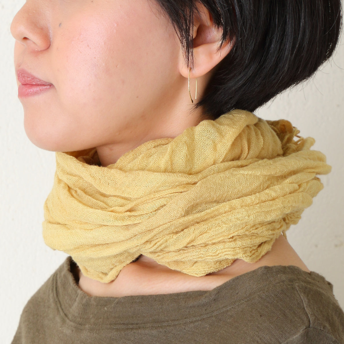 Cotton Gauze Stole – Natural Dye Studio tezomeya Kyoto